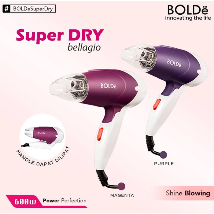 Bolde Hair Dryer Super Dry Bellagio - Purple